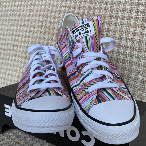 Converse Ctas OX White/Multi/Black MEN`S - Picture 8 of 16